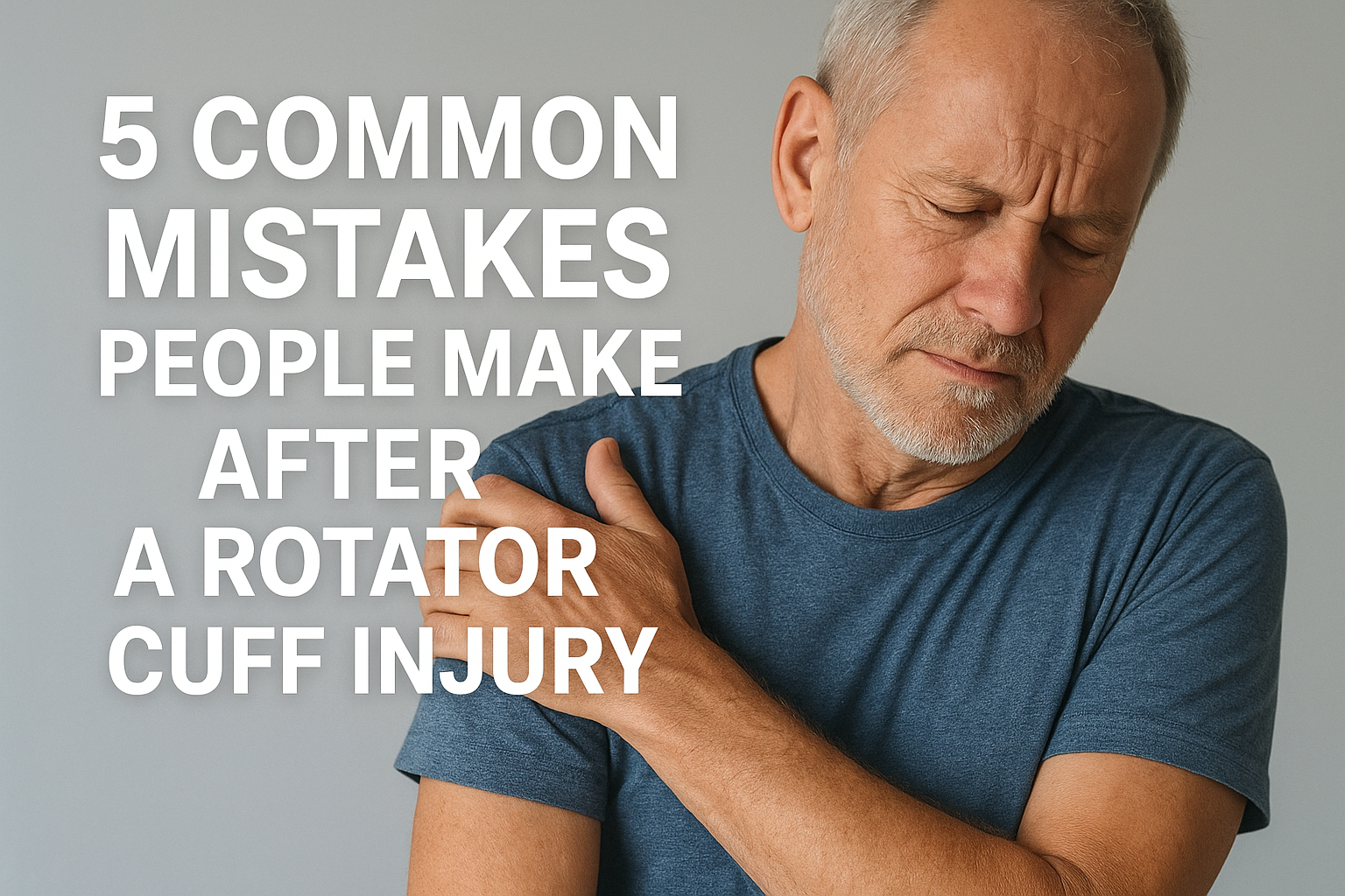 5 Common Mistakes After a Rotator Cuff Injury
