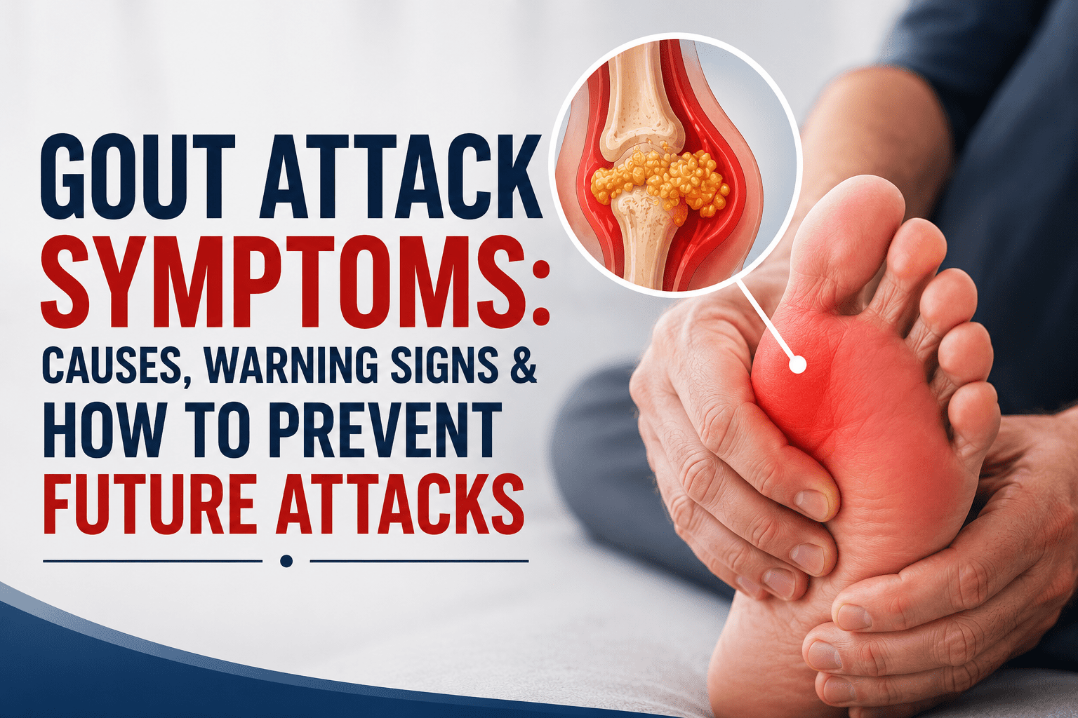 Gout attacsk symptom